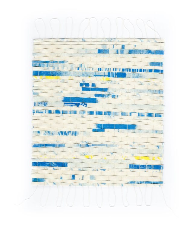 Danube Carpets (weaving paper-carpets with the bleed paper strips)