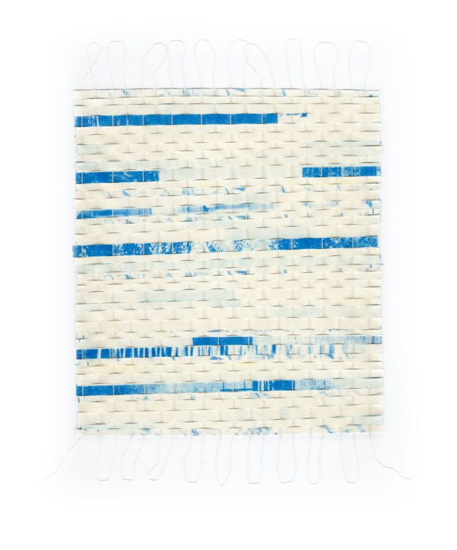 Danube Carpets (weaving paper-carpets with the bleed paper strips)